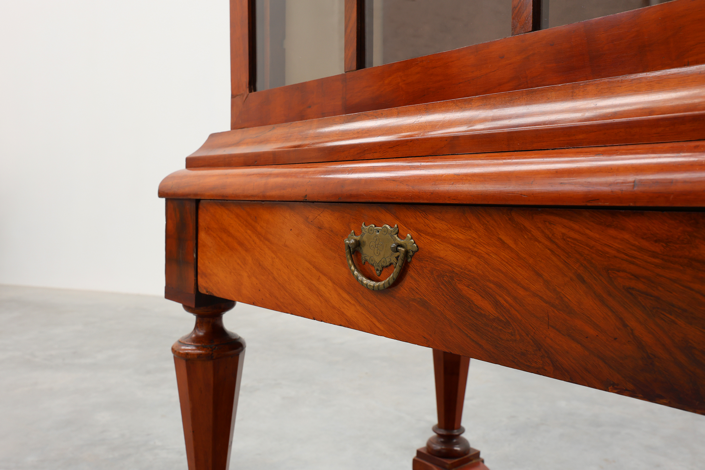 Antique William IV Style Walnut Display Cabinet, UK, 18th Centurythumbnail